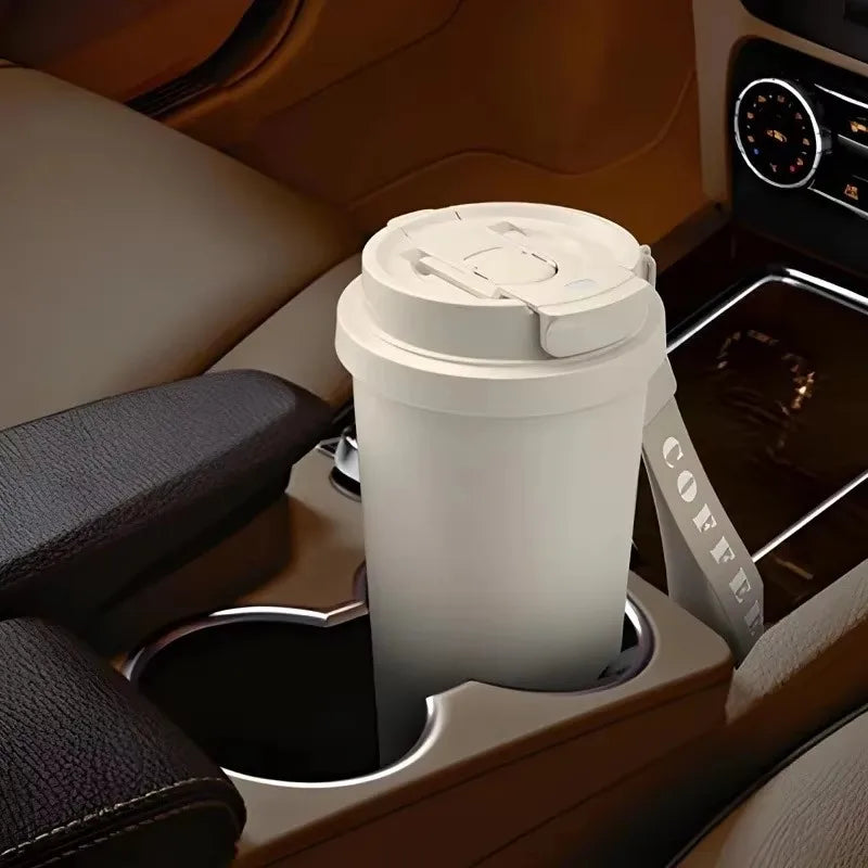 Large Capacity Ceramic Vacuum Flasks Reusable Double Wall Thermoses Stainless Steel Coffee Mug Insulated Cup Home Drinkware