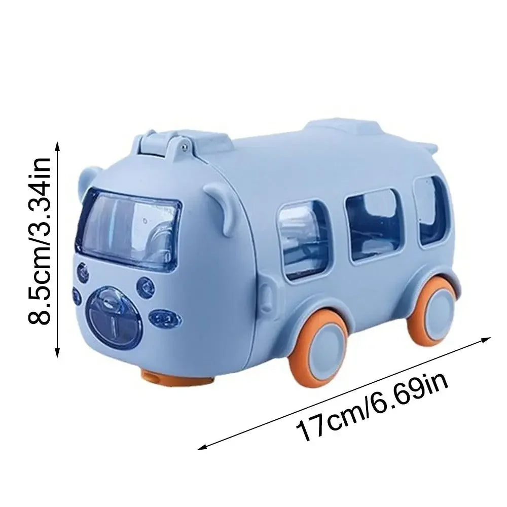 Baby Bus Cartoon Car Kids Straw Cup Cute Large Capacity Outdoor High Value Water Cup Kids Bounce Straw Kettle