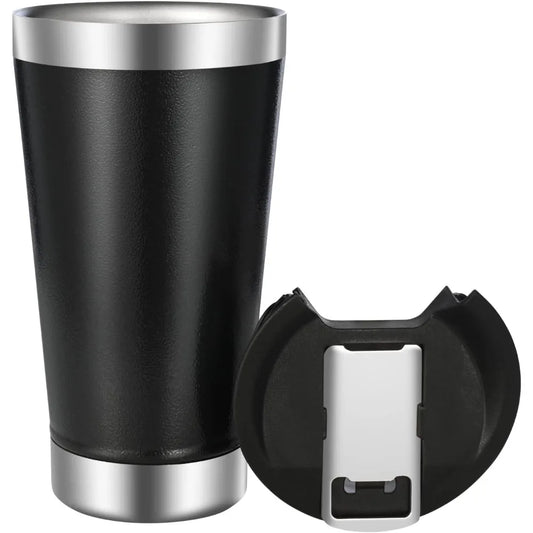 17oz Stainless Steel Double wall Vacuum Insulated Tumbler With Beer Opener Thermos Travel Mug Keep Drink Cold and Hot