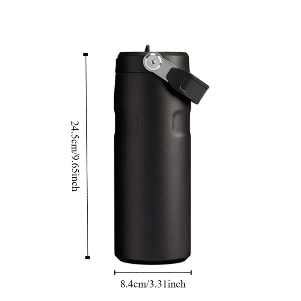 Drinkware Stainless Steel Insulated Sports Bottle Double-Layer Leak Proof Thermal Cup 16oz Travel Cup Gym