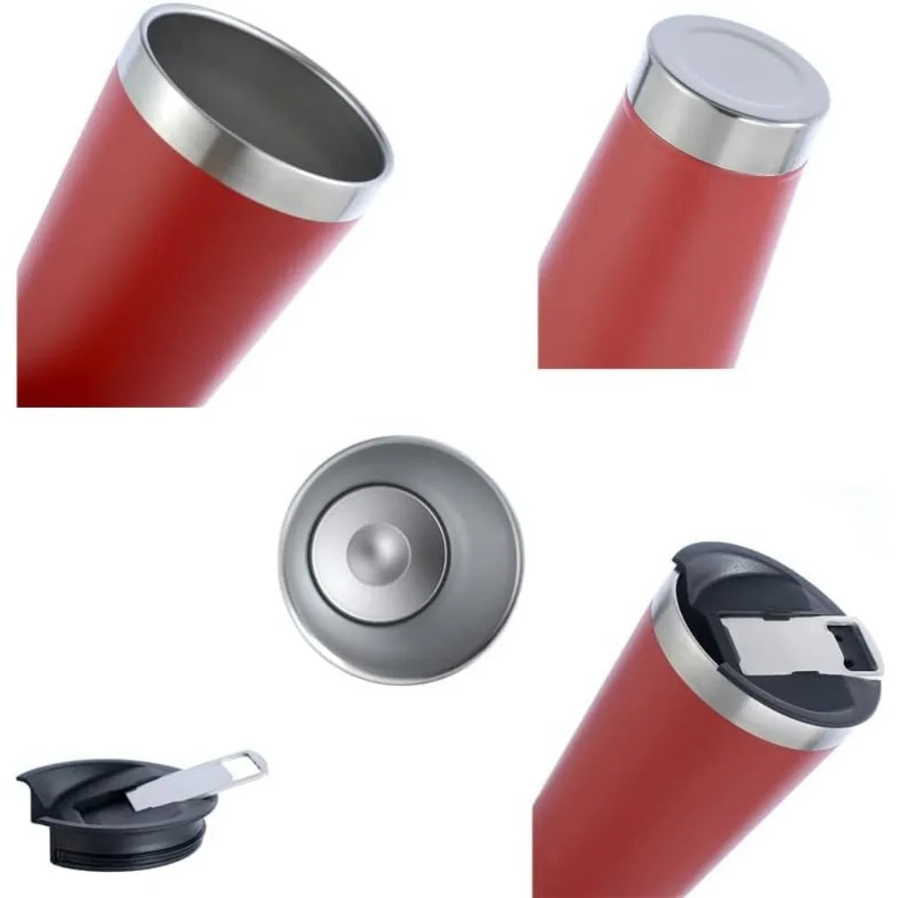 17oz Stainless Steel Double wall Vacuum Insulated Tumbler With Beer Opener Thermos Travel Mug Keep Drink Cold and Hot
